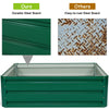 Durable green steel raised garden bed, 40x32 inches, perfect for growing vegetables and flowers in any outdoor space.