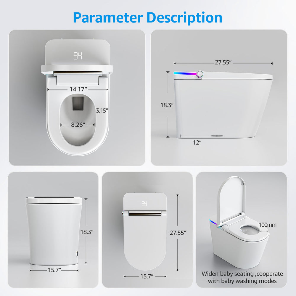 Yulika U5 parameter and dimensions diagram