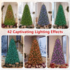 Smart 6.3 FT Christmas tree with 230 RGB LED lights, 42 lighting effects, and remote control for festive ambiance.