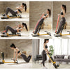 8-in-1 multifunctional home gym squat equipment with adjustable height, ergonomic cushion, and durable design for core.
