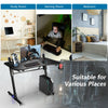 Gaming desk with ergonomic design, LED lights, and sturdy Z-shaped legs, ideal for gaming or as a multifunctional.