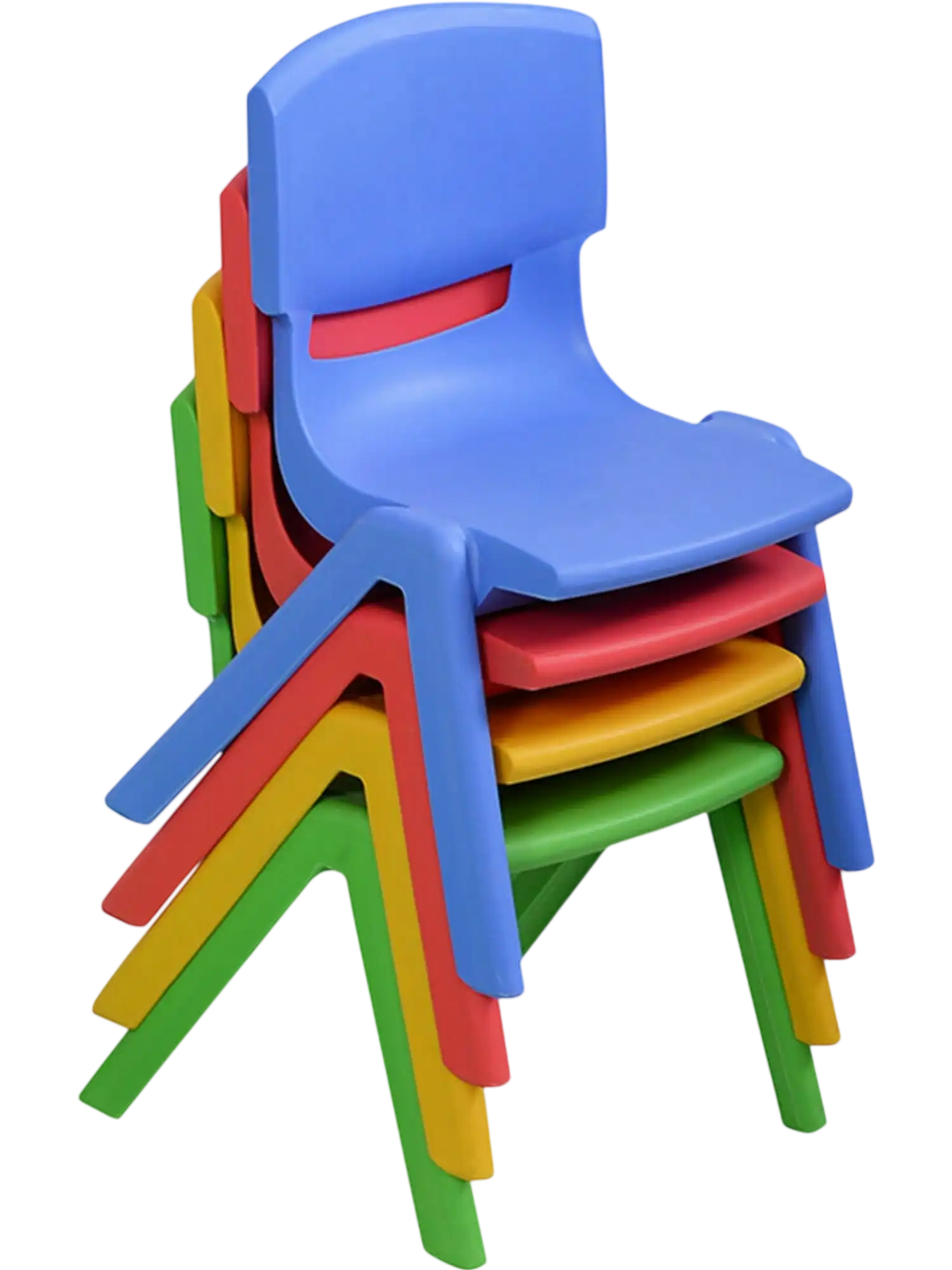 Costway 4-Pack Colorful Stackable Plastic Children Chairs 97845260 New