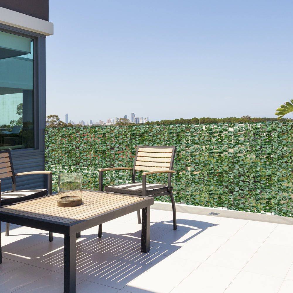 Faux Ivy Leaf Decorative Privacy Fence-59 x 118 Inch - Gallery View 1 of 12