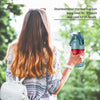 44oz gray stainless steel sports water bottle with vacuum insulation, leakproof design, perfect for outdoor activities.