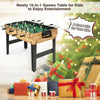10-in-1 multi combo game table with wooden frame, suitable for kids and adults, perfect for family entertainment.