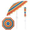 6.5 FT Beach Umbrella UPF 50+ with Sand Anchor for Garden Pool-Color - Gallery View 1 of 1