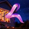 Giant 6.5 ft inflatable tentacles with LED lights, perfect for Halloween decorations, featuring suction cups for secure.