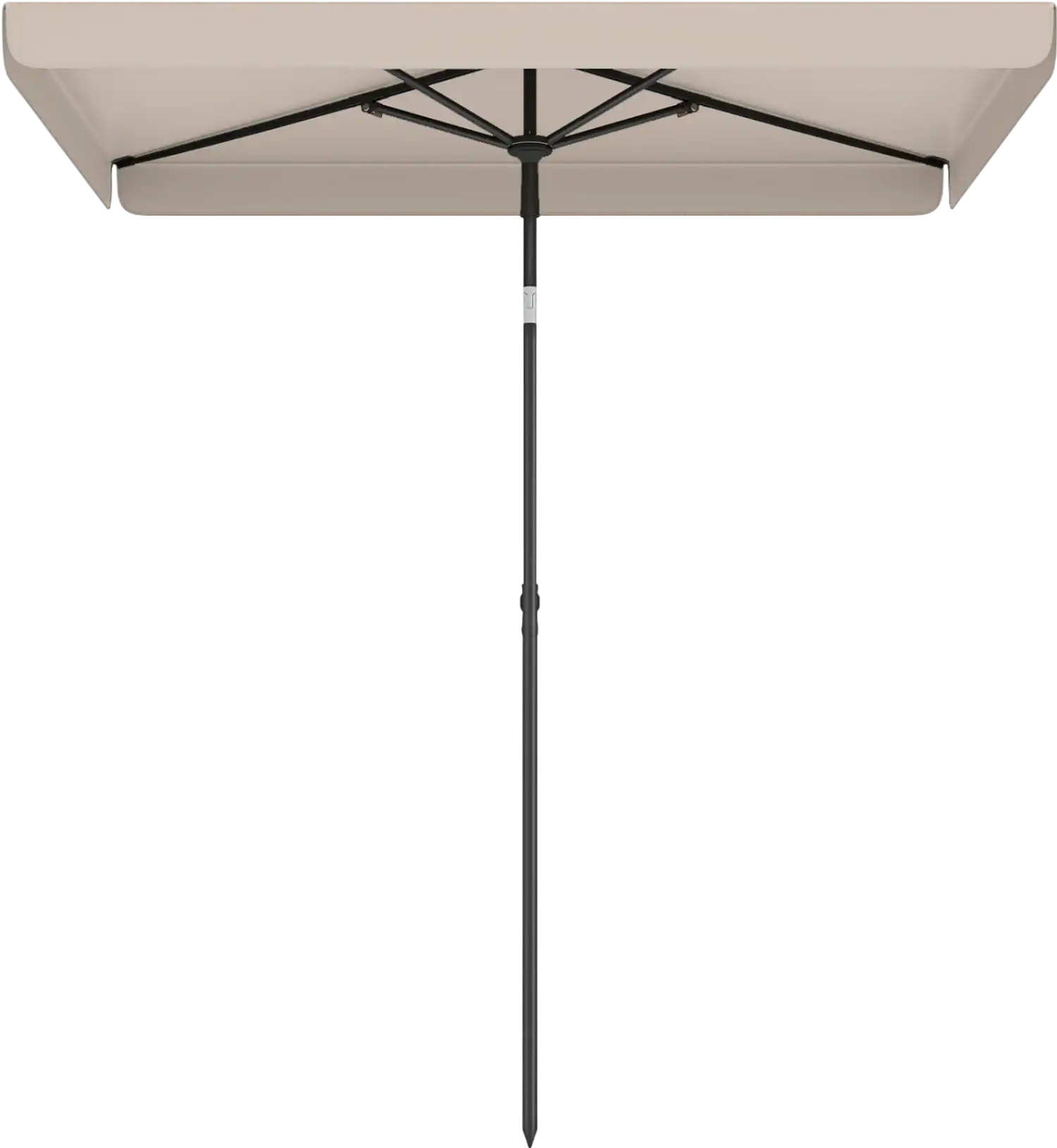 Costway 6.5' x 4.3' Rectangular Outdoor Balcony Umbrella Tilt Adjust Button 29836357 New