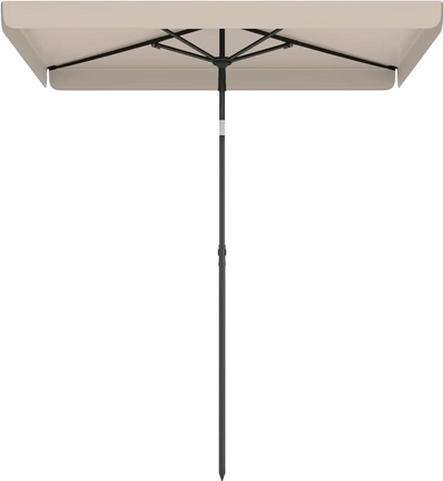 Costway 6.5' x 4.3' Rectangular Outdoor Balcony Umbrella Tilt Adjust Button 29836357 New