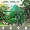 Mini walk-in greenhouse with PE cover, offering sun protection, water resistance, and heat preservation for outdoor use.