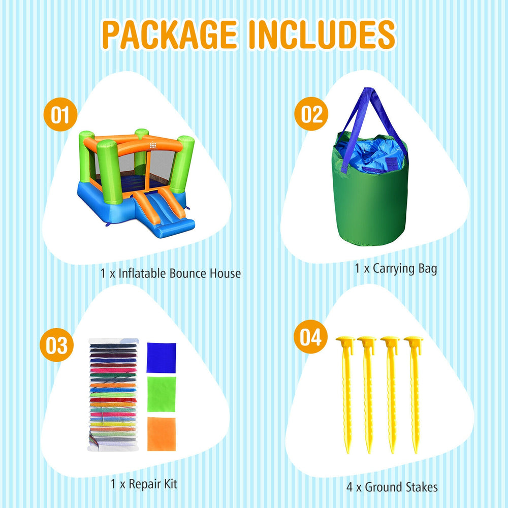 Carrying bag for kids inflatable bounce house, designed for easy transport and storage, perfect for outdoor adventures.