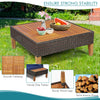 Costway 4 Piece Rattan Sofa Set with Wooden Side Table New