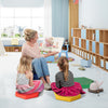 6 Pieces Multifunctional Hexagon Toddler Floor Cushions Classroom Seating with Handles-Multicolor - Gallery View 1 of 10