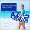 41-inch lightweight bodyboard with a blue shell design, perfect for summer surfing at the beach or pool.