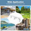 6 feet portable picnic folding bench with anti-rust iron frame, suitable for patio, park, and backyard use.