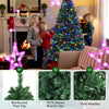 7.5 feet pre-lit artificial spruce Christmas tree with 550 multicolor lights, featuring 1075 branch tips for a full.