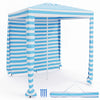 6.6 x 6.6 Feet Foldable and Easy-Setup Beach Canopy With Carry Bag-Blue - Gallery View 1 of 1