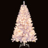 Pre-lit 6/7.5 FT artificial Christmas tree with 688/1300 branch tips and warm white LED lights for festive decor.