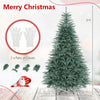Blue-green 8 FT artificial Christmas tree with 1765 branch tips, perfect for home or office holiday decor.
