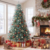 Blue-green artificial Christmas tree with 775/1215/1765 branch tips, perfect for festive home or office decoration.