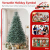 Blue-green 6/7/8 FT artificial Christmas tree with 775-1765 branch tips, perfect for home, office, or restaurant decor.