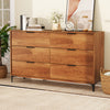 Costway 6-Drawer Dresser with Interlock System 59” x 16.5” x 35” New