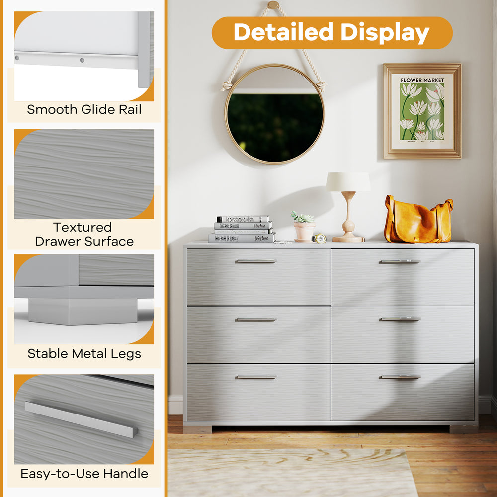metal cabinet dresser GrandView 5-Drawer Dresser