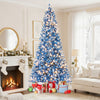 6/7/8/9 FT Artificial Christmas Tree with 767 Snowy Branch Tips-9 FT - Gallery View 1 of 11