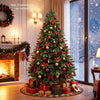 6 FT Artificial Christmas Tree with 870 Full Branch Tips and Folding Metal Stand - Gallery View 1 of 10