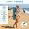 Colorful 6 FT Tiki Thatched Patio Beach Umbrella with carrying bag, lightweight design for easy transport to the beach.