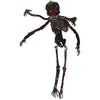 6-foot animated skeleton decoration with 4 arms, glowing red eyes, and spooky sounds for Halloween fright.
