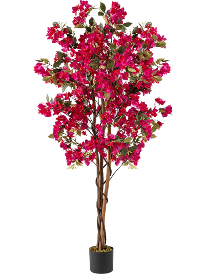 Costway 6' Artificial Bougainvillea Tree 910 Flowers 71501612 New