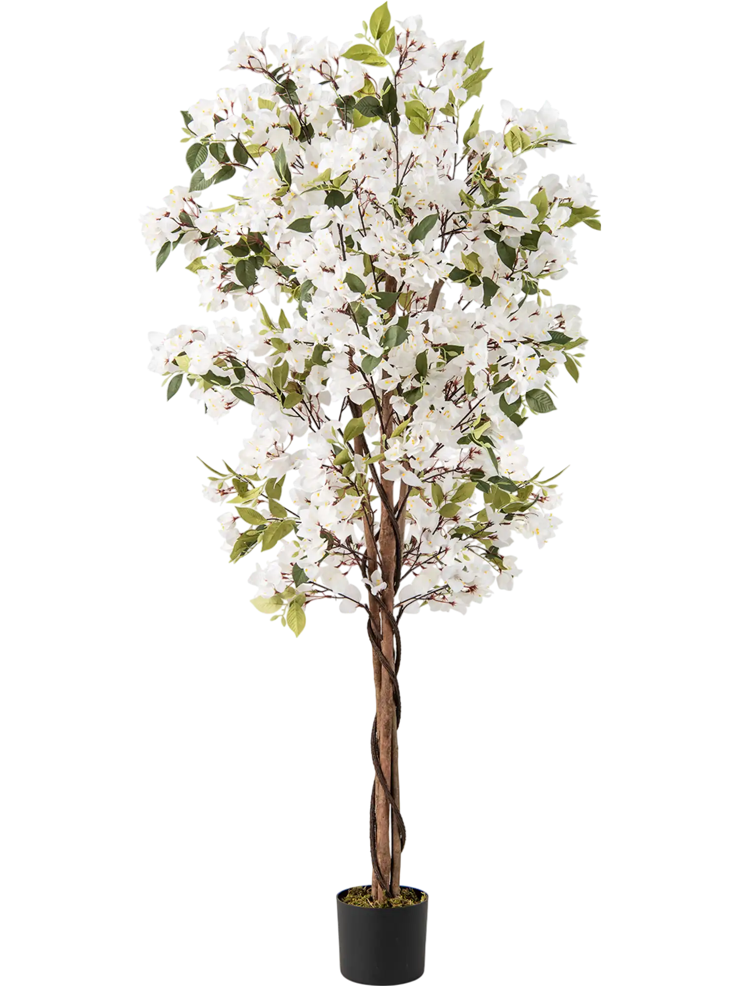 Costway 6' Artificial Bougainvillea Tree 910 White Flowers 81950589 New