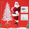 6-foot artificial Xmas tree with 383 PE branch tips and 300 LED lights, ideal for festive home decoration.
