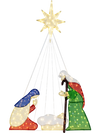 6 Feet Lighted Nativity Scene with 240 LED Lights