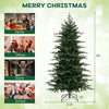 6-foot pre-lit artificial Christmas tree with warm white LED lights, featuring 714 branch tips for a natural look.
