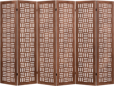 Costway 4/6-Panel Solid Wood Folding Room Divider Partition Stand 45296178 New