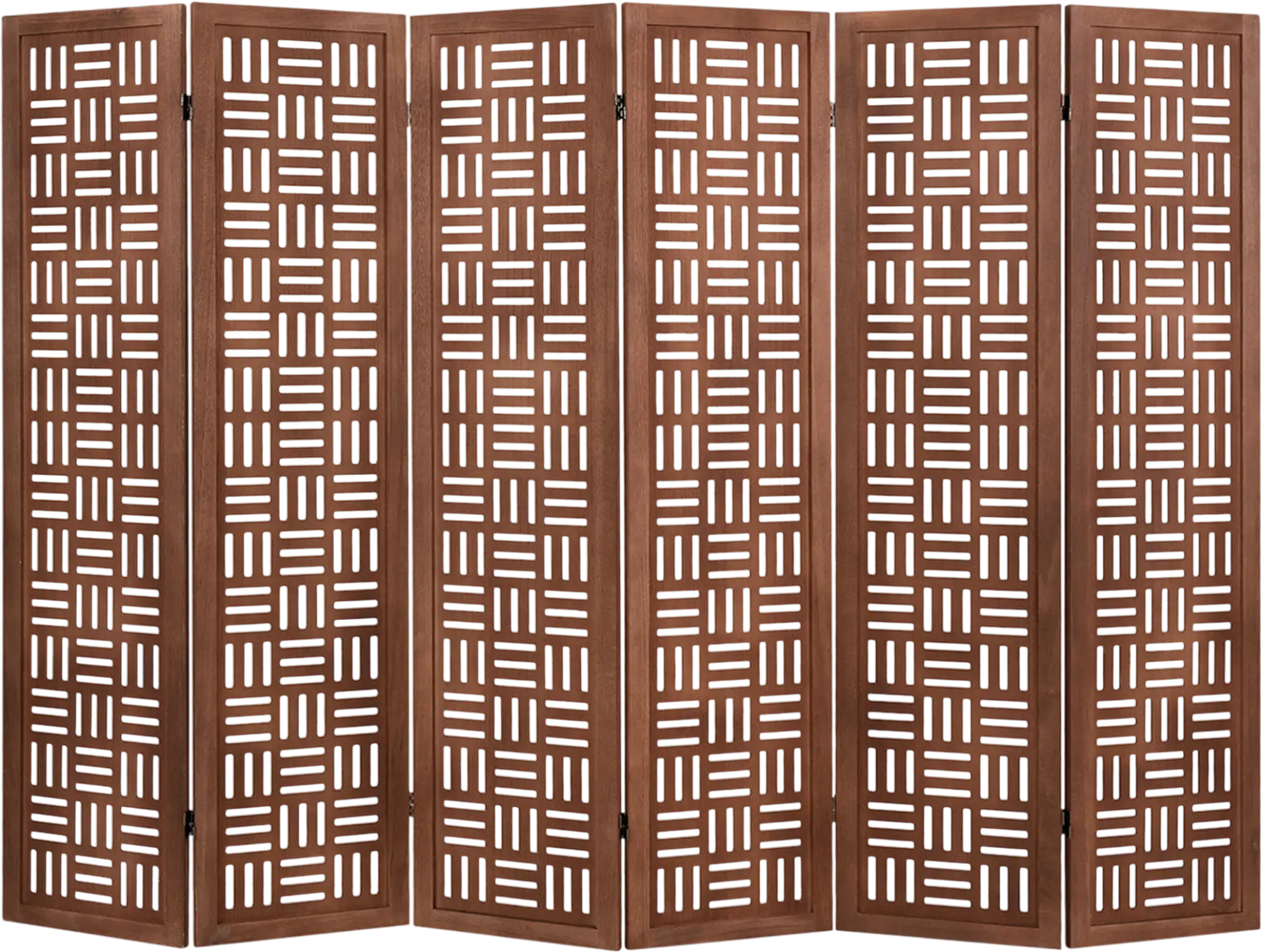 Costway 4/6-Panel Solid Wood Folding Room Divider Partition 45296178 New