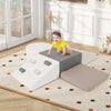 6-Piece Soft Play Set for Toddlers with Climbing Triangle and Ramp-White - Gallery View 1 of 10