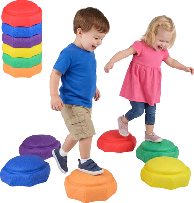 Costway 6-Piece Kids Stepping Stones Sensory Play Coordination 91332917 New