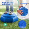 Blue stepping stone with anti-slip surface, made from high-quality EPP material, ideal for kids' sensory play outdoors.