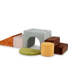 6 Pieces Foam Climbing Blocks for Kids with Slide and Tunnel-Gray - Gallery View 1 of 1
