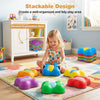 Colorful 6-piece stepping stones with butterfly designs promote safe play and fine motor skills for kids aged 3 and up.