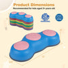 Colorful 6-piece stepping stones with peanut designs for kids, promoting safe play and fine motor skill development.