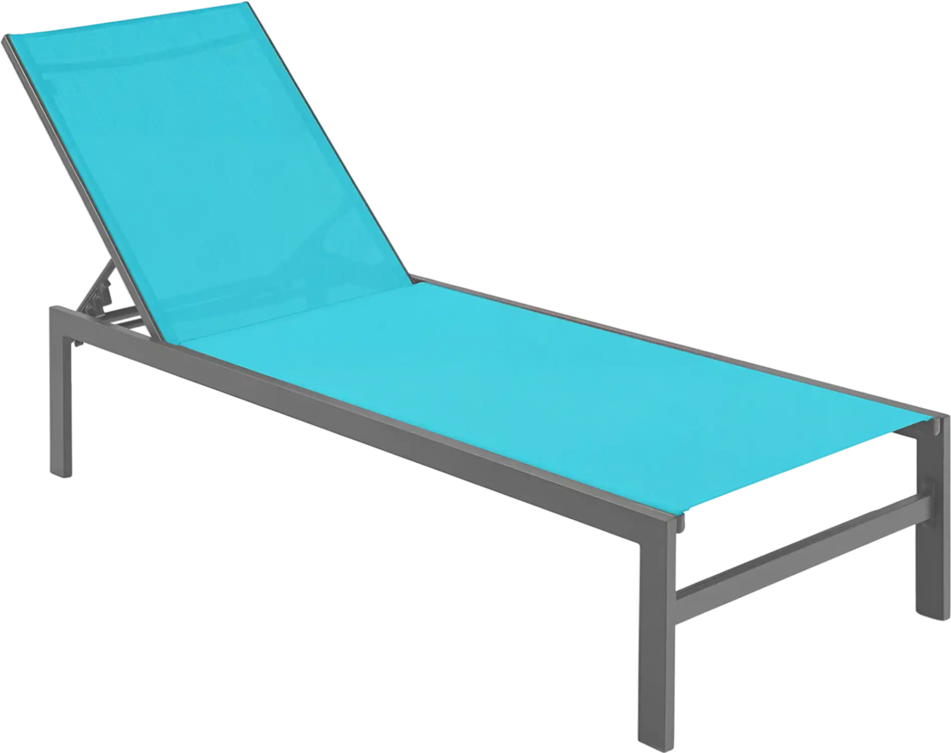 Costway 6-Position Aluminum Chaise Lounge Chair 04125369 New