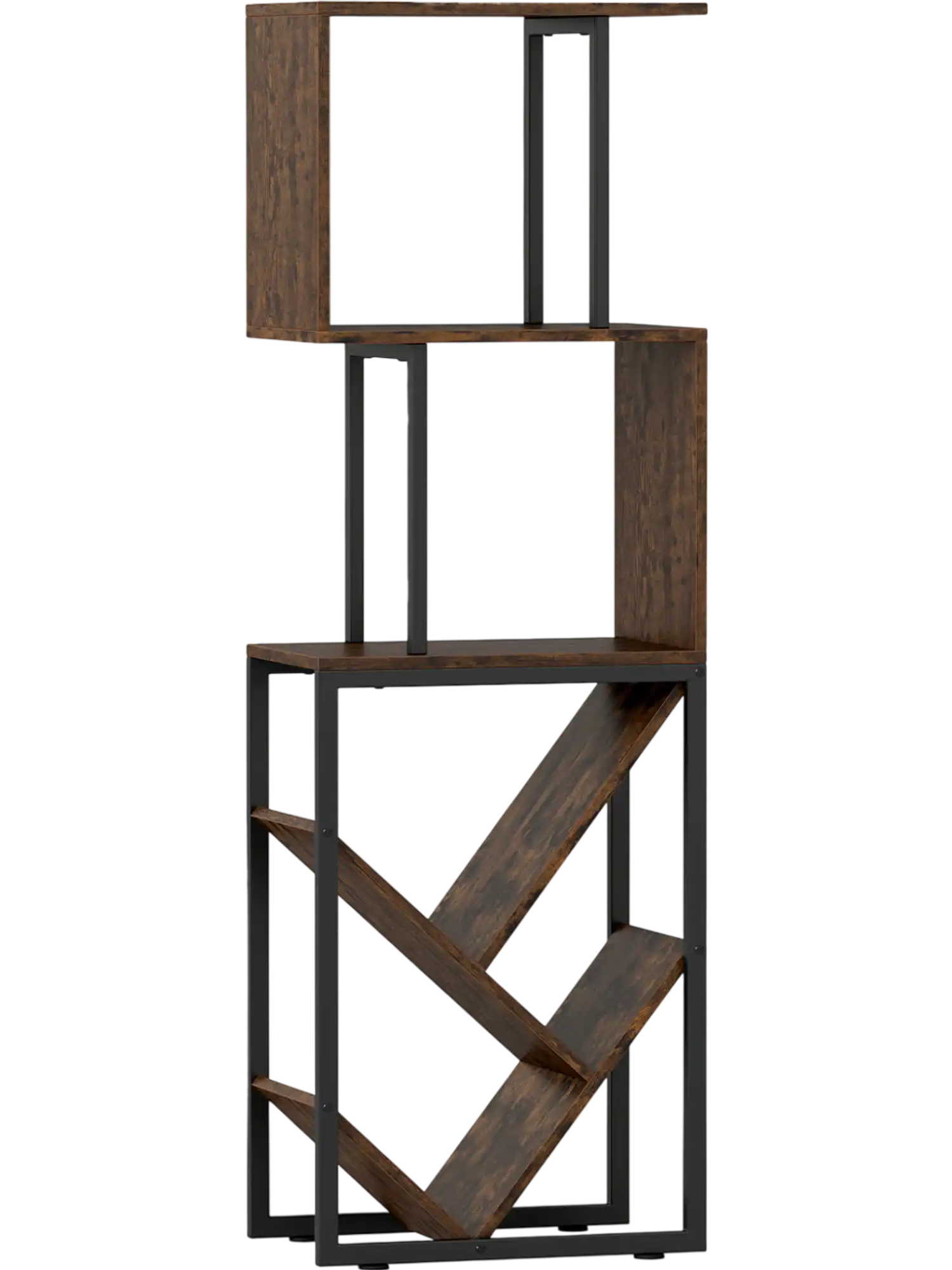 Costway 6-Tier Tree S-Shaped Geometric Bookshelf Bookcase 24955442 New
