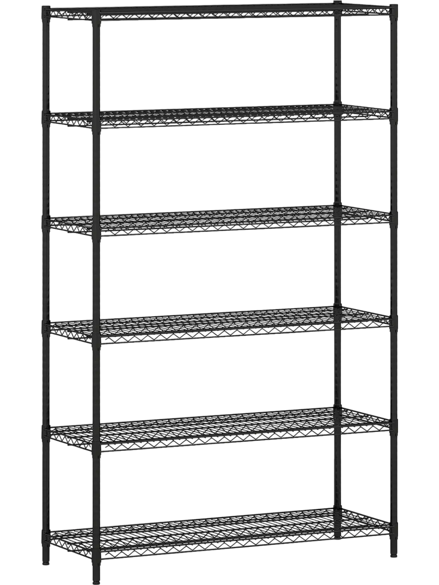 Costway 6-Tier Metal Storage Shelving Unit V-Shaped Wire Rack Home Garage 82618994 New