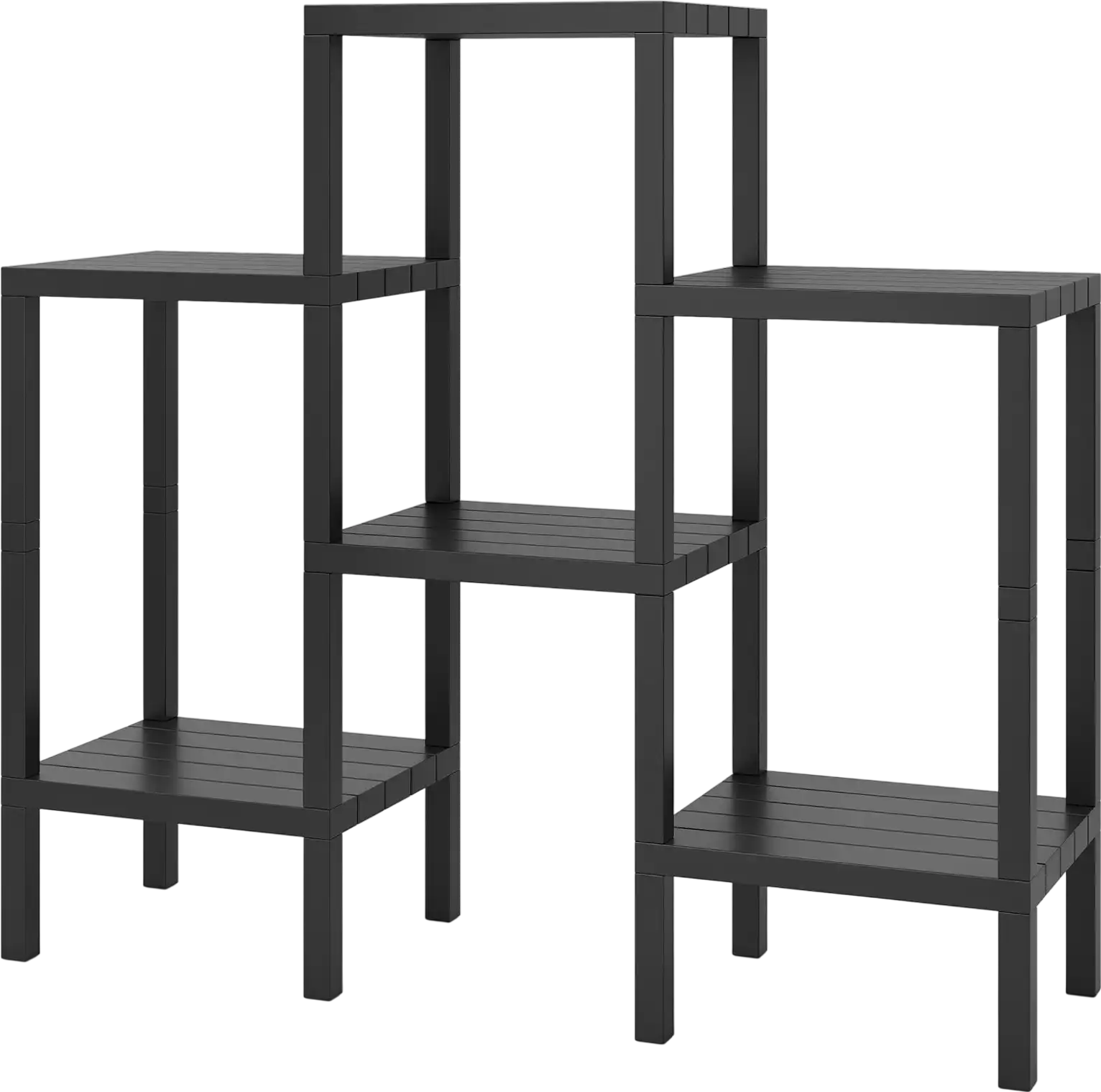 Costway 6-Tier Plastic Modular Storage Shelves Plant Stand 42272335 New