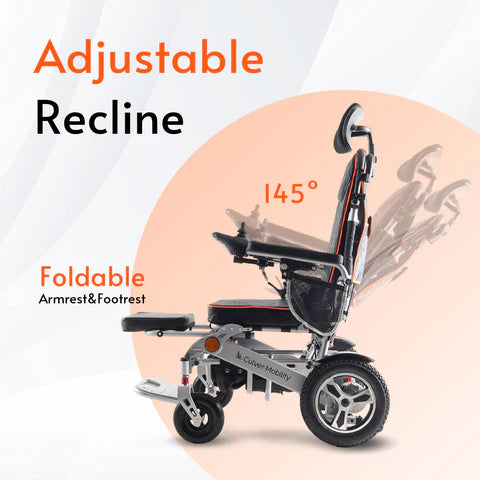 Alton Culver Panther Electric Wheelchair Reclining Foldable All-Terrain 13 Mile Range 4 MPH 24V 500W New