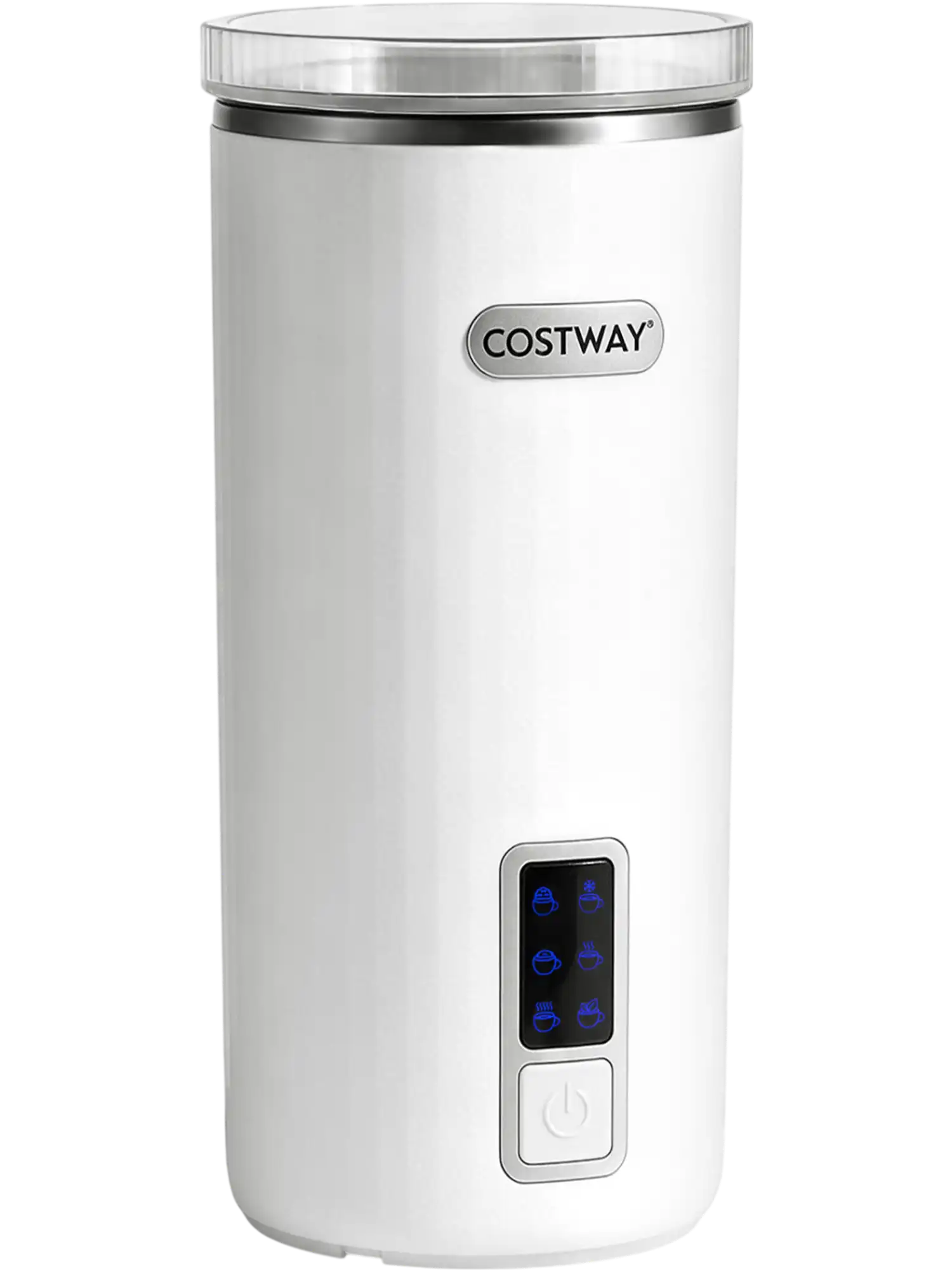 Costway 6-in-1 Electric Milk Frother Steamer Stainless Steel Interior 90872040 New